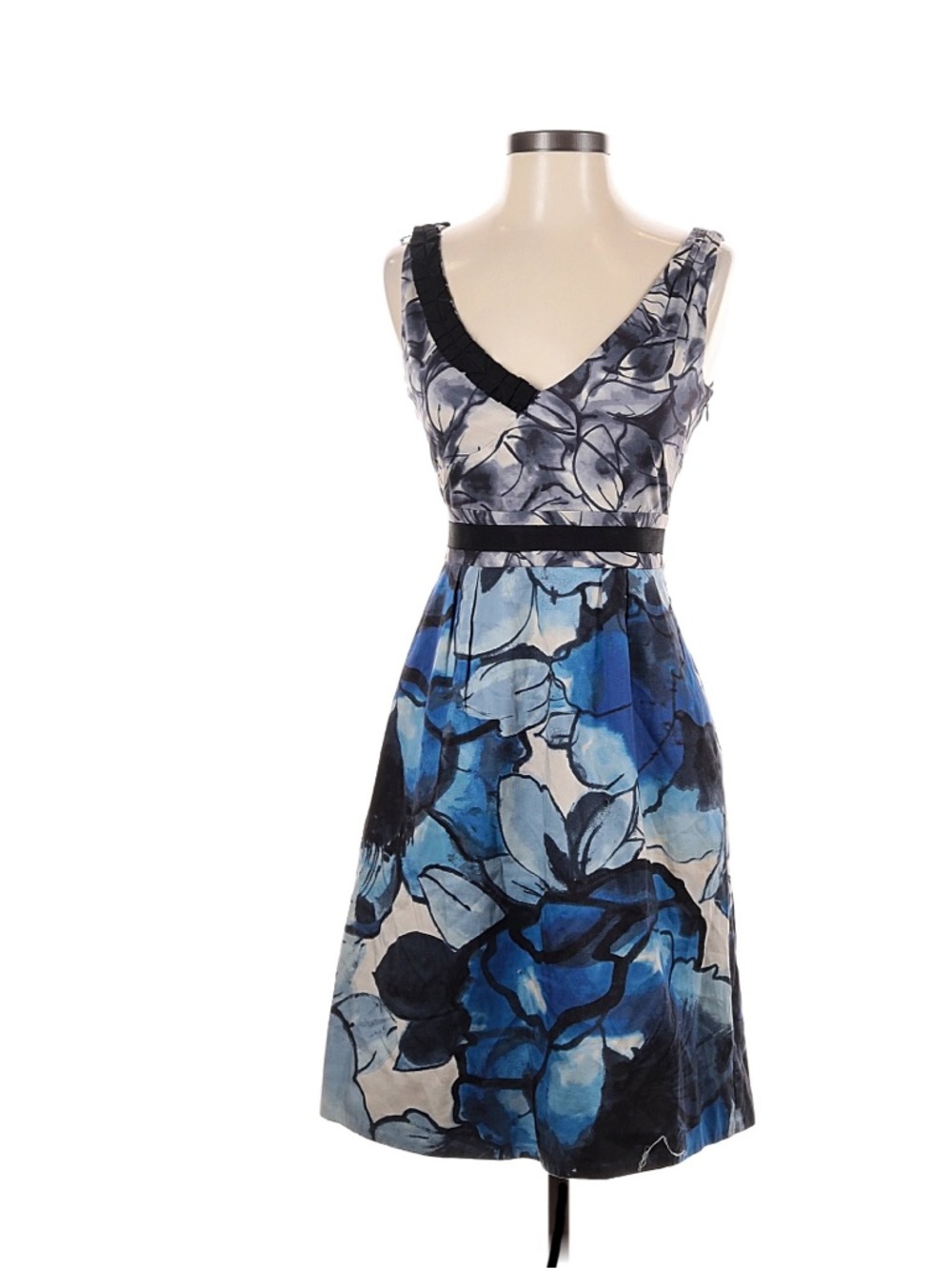 Anthropologie Moulinette Soeurs Blue & Cream Floral Dress